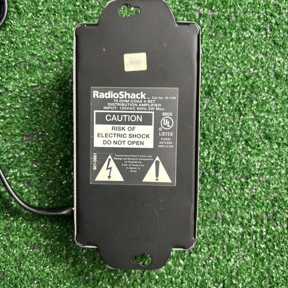 Radio Shack 75 Ohm Coax 4 Set Distribution Amplifier - Picture 5 of 8